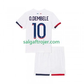 Paris Saint-Germain PSG Ousmane Dembele 10 Fodboldtrøjer Børn Udebanesæt 2025/26 Kort ærmer